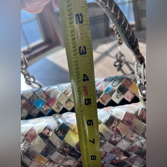 Artisan handbag Womens Faces Handbag unique pop art Valentines Mothers Day gift - Picture 5 of 10